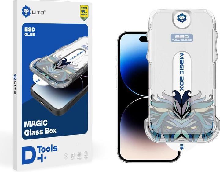 Actual product image Lito - Magic Glass Box D+ Tools - iPhone 16 Plus - Clear (Apple iPhone 16 Plus)