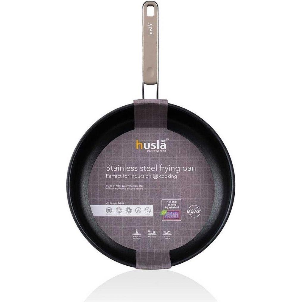 Thumbnail - Husa Stainless steel frying pan 24cm HUSLA 73961, Pfanne + Kochtopf, Silber