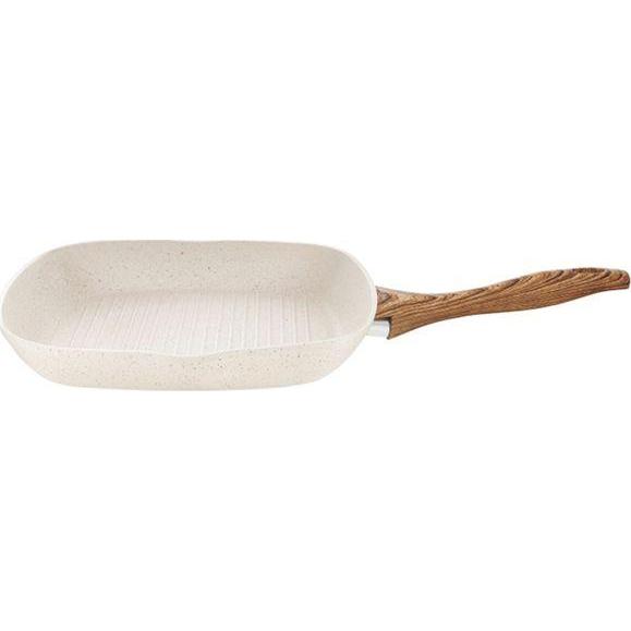Ambition grill pan Nature 28cm, Pfanne + Kochtopf, Weiss