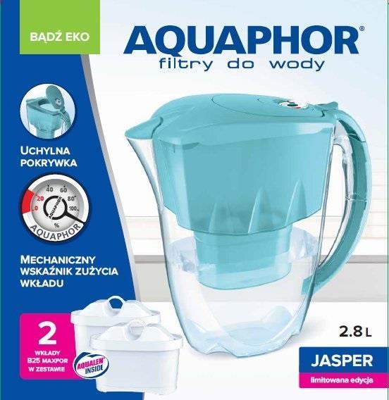 Produktbild Aquaphor Jasper Pitcher water filter 2,8 l +B100-25 Mg + Book (2 x)