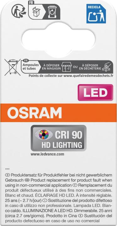 Actual product image Osram LED-Lampe SUPERSTAR, dimmbar, GU10, 6,9W, 2700K, EEK: E, 650lm, IP20, warmweiss (GU10, 6.90 W, 650 lm, 1 x, E)