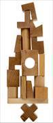 Wooden Story Natural Stacking Tower (English)