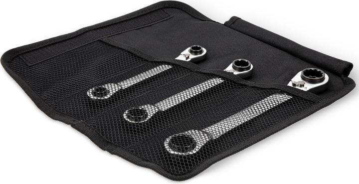 Produktbild Stier Doppel-Ringratschenschlüssel-Satz 4-in-1, 8 - 19 mm, 3-teilig (10 mm, 11 mm, 12 mm, 13 mm, 14 mm, 15 mm, 16 mm, 17 mm, 18 mm, 19 mm, 8 mm, 9 mm)