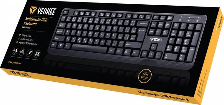 Actual product image Yenkee 1002CS keyboard with cable Black CZ + SK (YKB 1002CS) (DE, Cable)