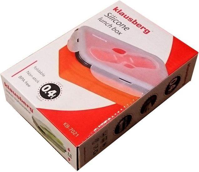 Actual product image Klausberg Silicone South Boxes With Fork And Spoon Kb-7021