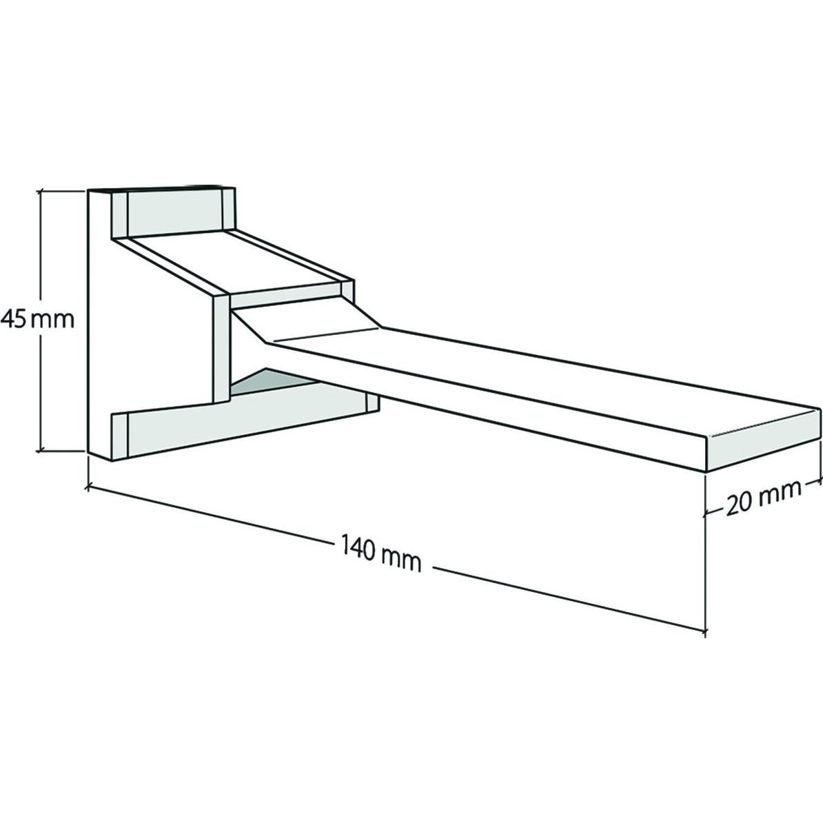 Hamotec, Vorhang Zubehör, Wandträger Tec-Line