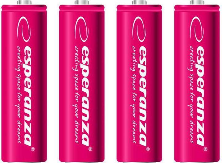 Produktbild Esperanza Battery red AA (4 Stk., AA, 2000 mAh)