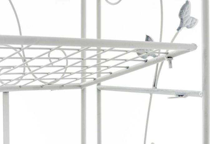 Image du produit CLP Étagère sur pied Arona, blanc (60 x 33 x 158 cm)