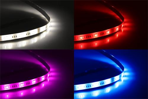 Actual product image Deltaco SMART HOME LED strip extension, 1m, RGB, 2700K-6500K, 6 contacts, suitable for SH-LS3M, whit (RGB, 300 cm, Indoor, Outdoor)