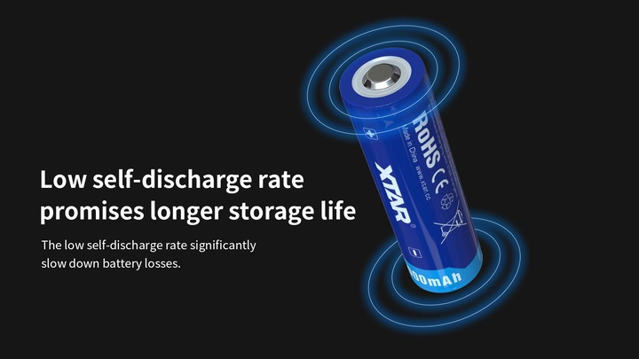 Actual product image Xtar 5000mAh 3.6V 21700 battery with PCB (1 pcs., Device specific, 5000 mAh)