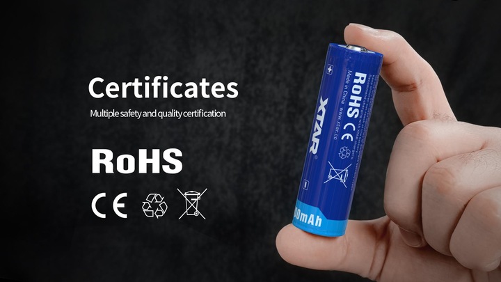 Actual product image Xtar 5000mAh 3.6V 21700 battery with PCB (1 pcs., Device specific, 5000 mAh)