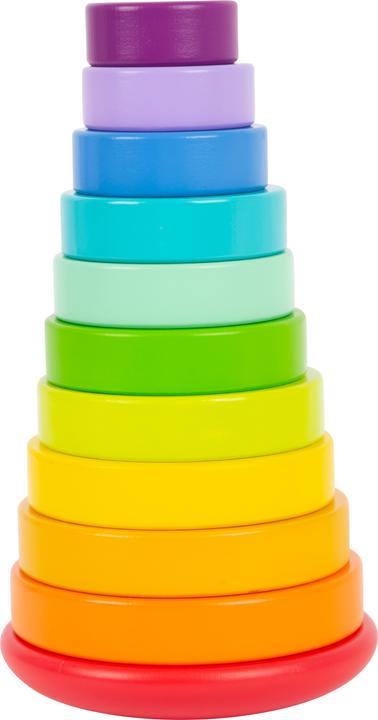 Actual product image small foot Stacking tower rainbow