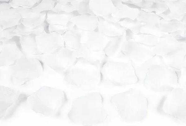 Partydeco Konfettikanone Rosen weiss (1 Stück)