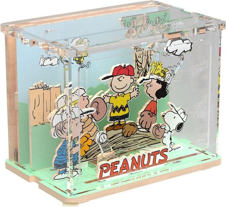 Actual product image Pantasy Die Peanuts Puremind DIY Bauset Mini Scene Baseball Time
