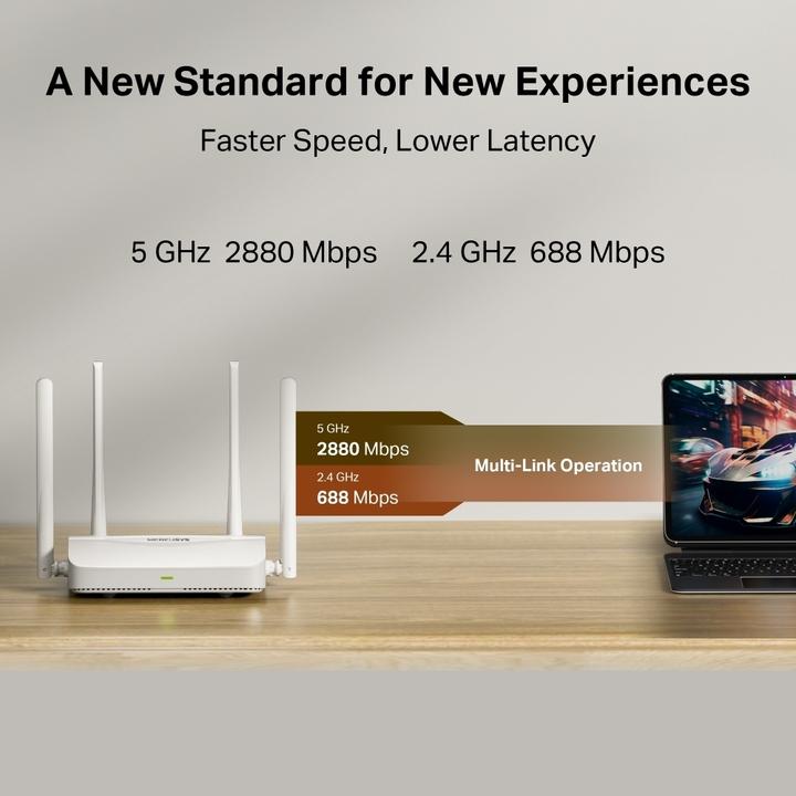 Actual product image Mercusys BE3600 Dual-Band Wi-Fi 7 Router