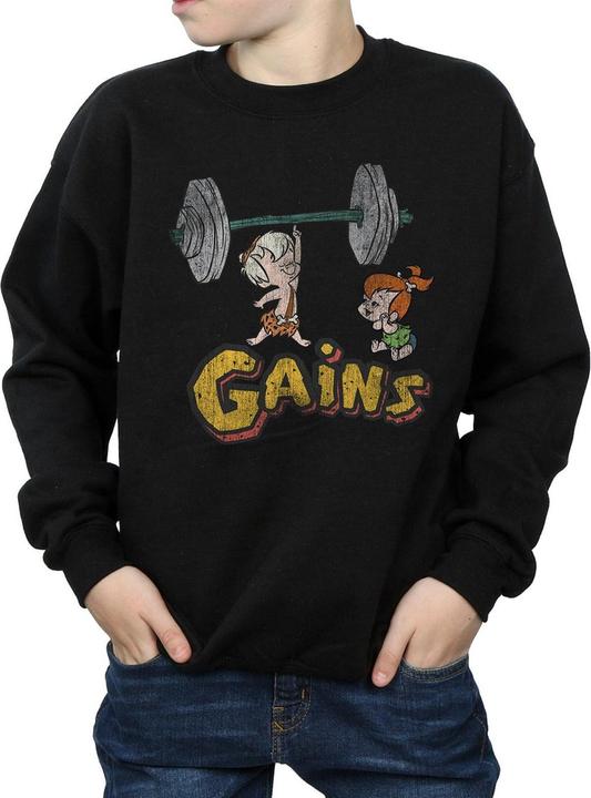 Produktbild The Flintstones Bam Bam Gains Distressed Sweatshirt Jungen (152, 158)
