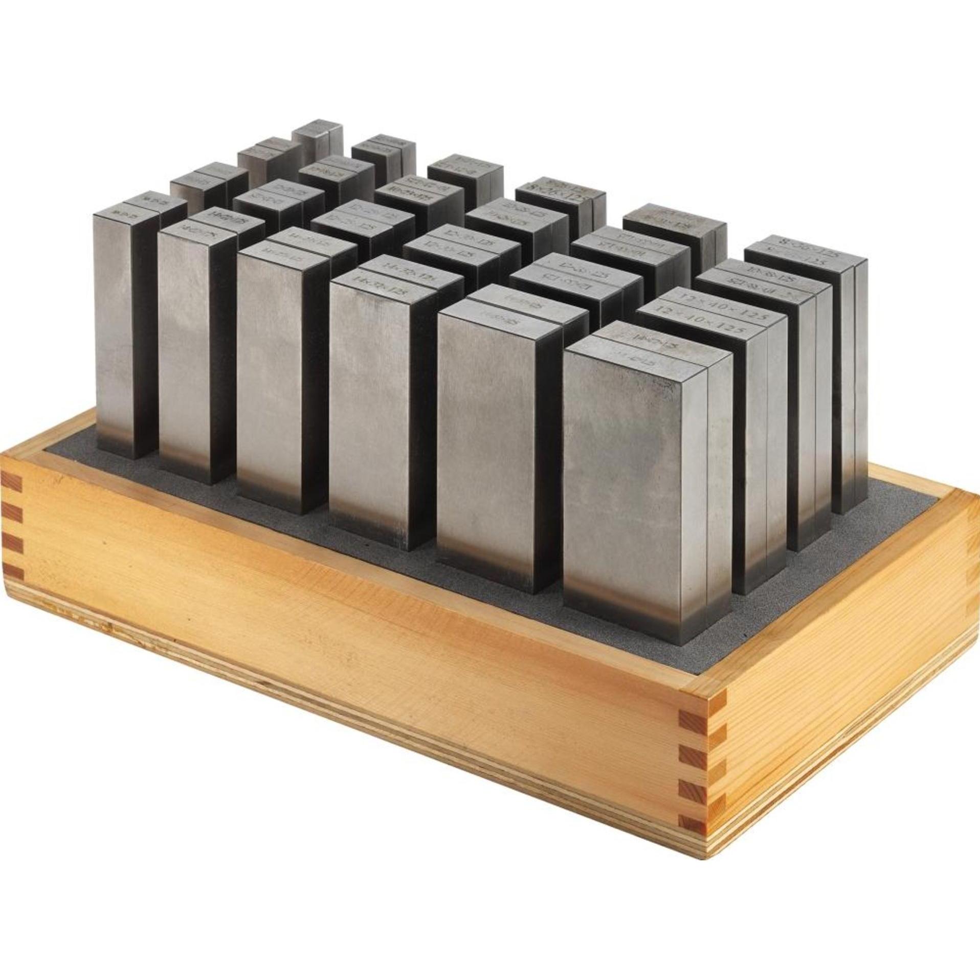 Amf, Accessori per macchine, Set di supporti paralleli n. 6348P Contenuto 24 coppie Misura 150 Precisione Lunghezza 150 mm