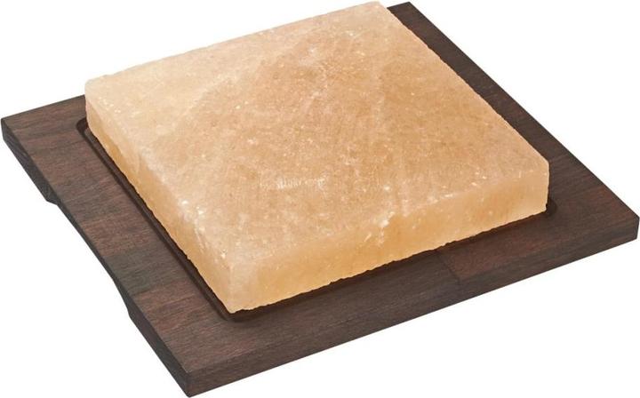 Actual product image Cosy&Trendy Rectangular salt plate with wooden base, 29x25x6.5cm