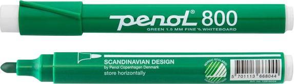 Actual product image Penol 800 whiteboard marker, 1.5 mm, round, green