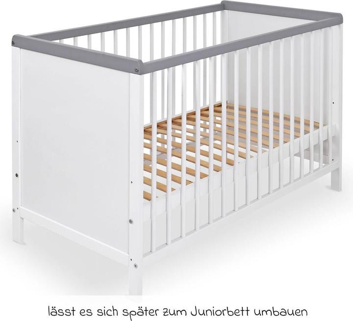 jonka Gitterbetten Babybett und Kinderbett Sina 60 x 120 cm