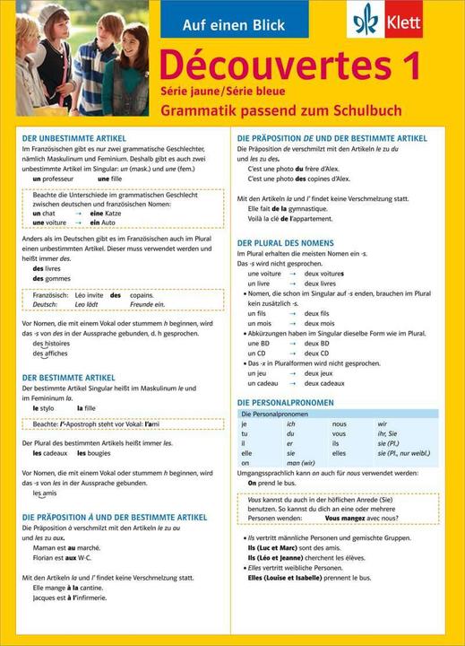 Produktbild Découvertes Série jaune und bleue 1. Grammatik (Deutsch, Eric Pajot, 2013)