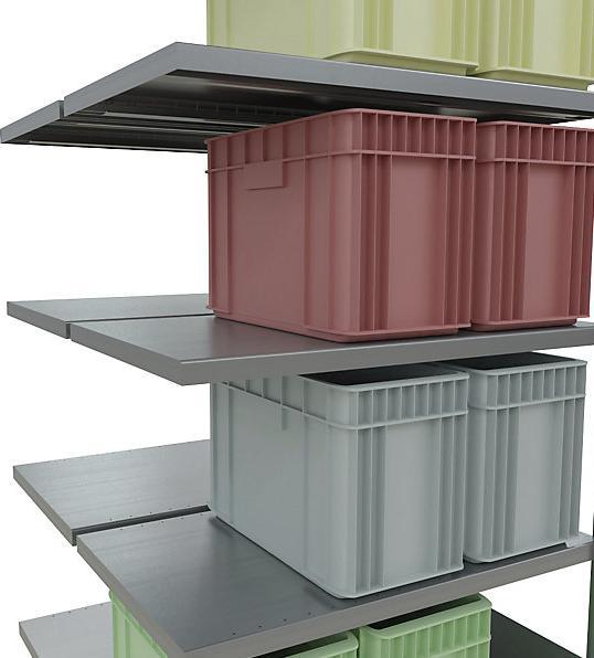 Actual product image eurokraft pro Boltless shelving, double row