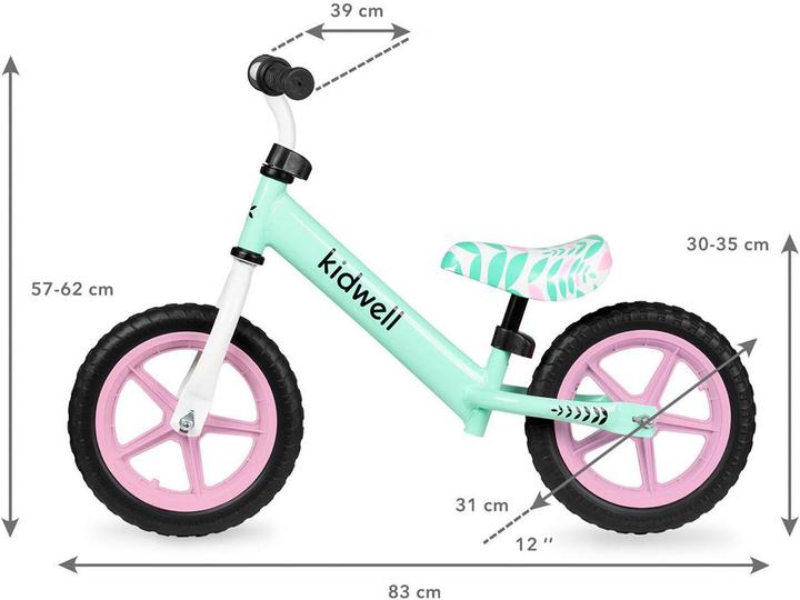 Produktbild Kidwell Balance bike Rebel, mint (12")