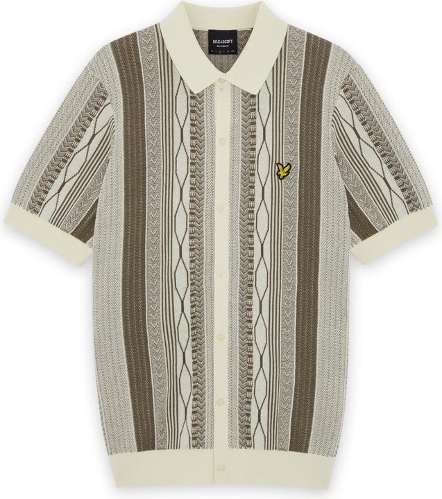 Produktbild Lyle and Scott Jacquard-Brocade-Strickhemd (XL)