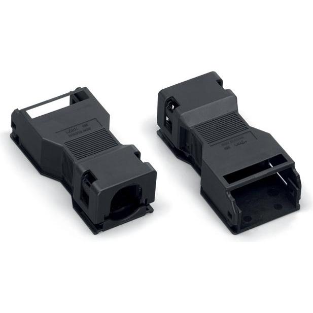 50x Wago Zugentlastung Schwarz 50 St., Elektronikkabel + Stecker, Schwarz