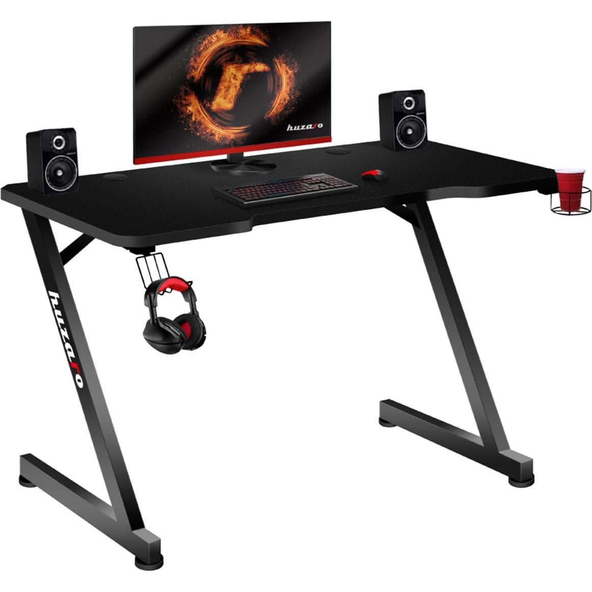 Huzaro Hero 2.4, Gaming Tisch, Schwarz