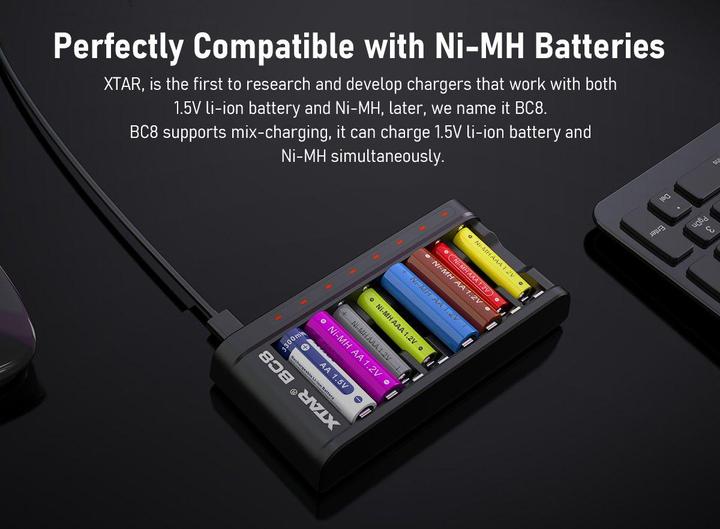 Produktbild Xtar BC8 (1 Stk., AA, Ladegerät ohne Akku)
