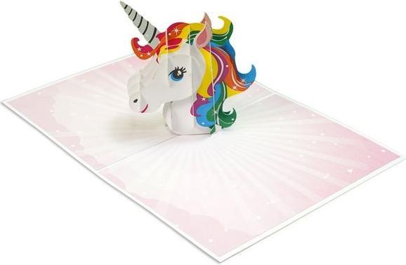 Actual product image MU Classic 3D Pop-Up Birthday greeting card - Unicorn (1 pcs.)
