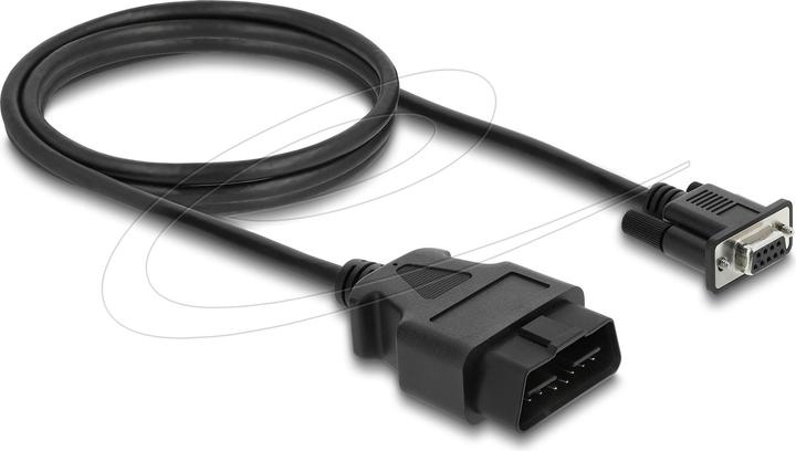 Actual product image Delock Adapterkabel OBD-2 Stecker auf Sub-D 9 Pin Buchse mit Schrauben 1,15 m