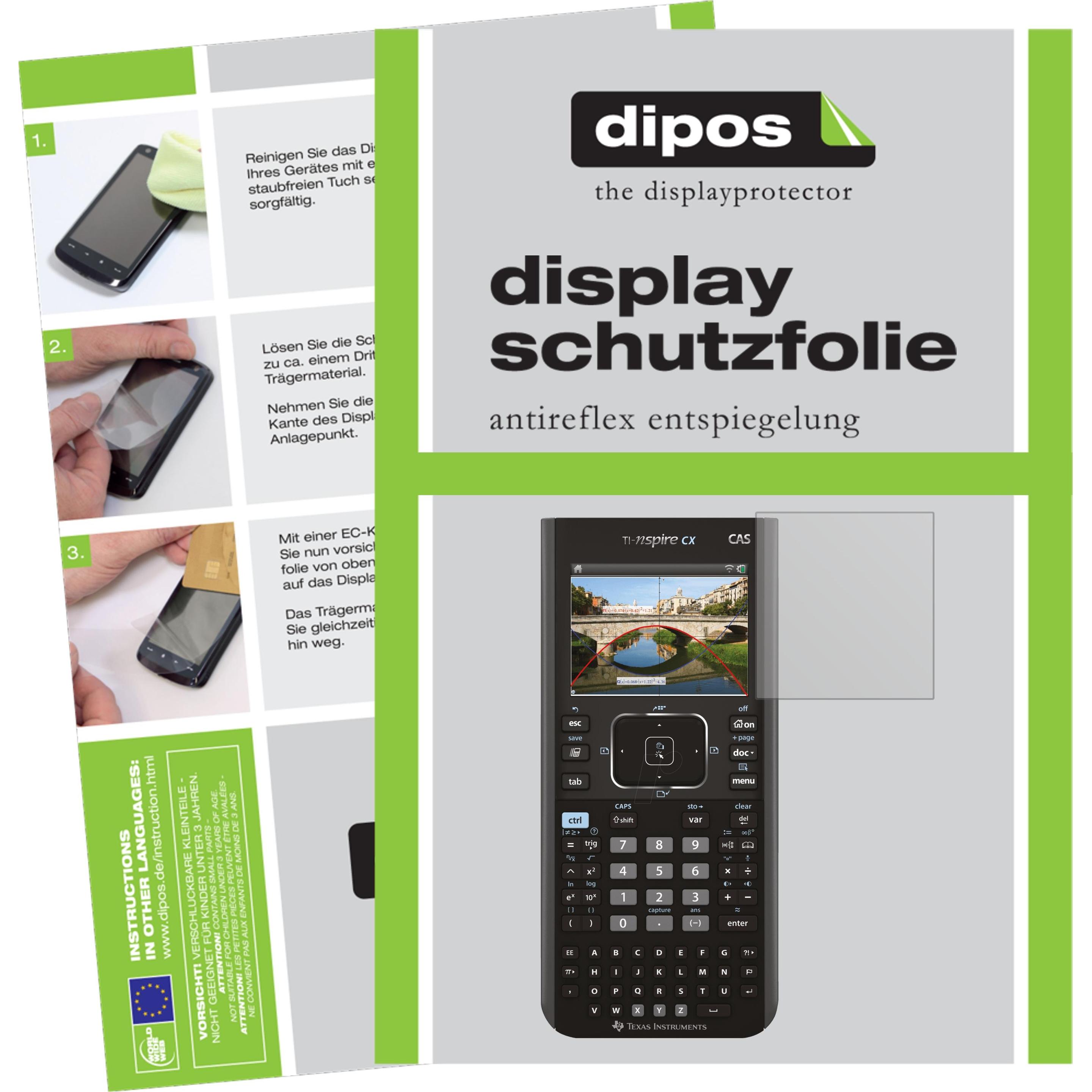 Dipos, Taschenrechner Zubehör, Displayschutzfolie Antireflex