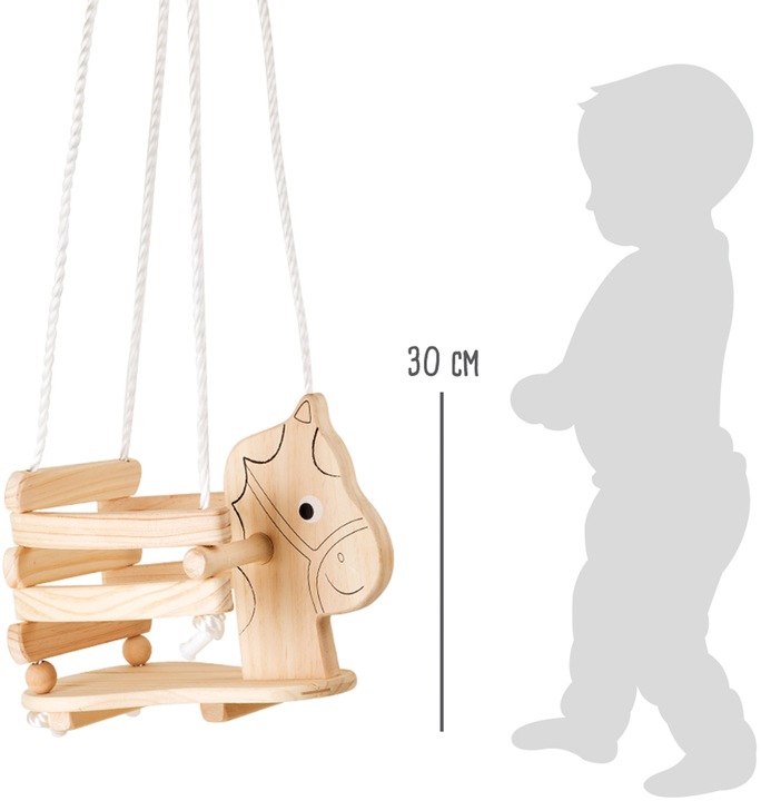 Actual product image small foot Child's swing horse