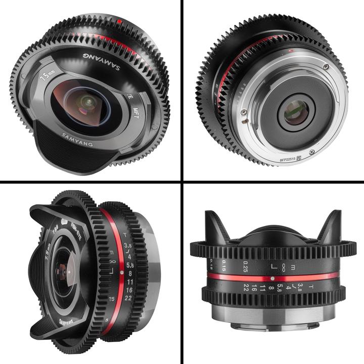 Produktbild Samyang 7.5mm T3.8 Cine MFT (Micro Four Thirds, APS-C / DX)