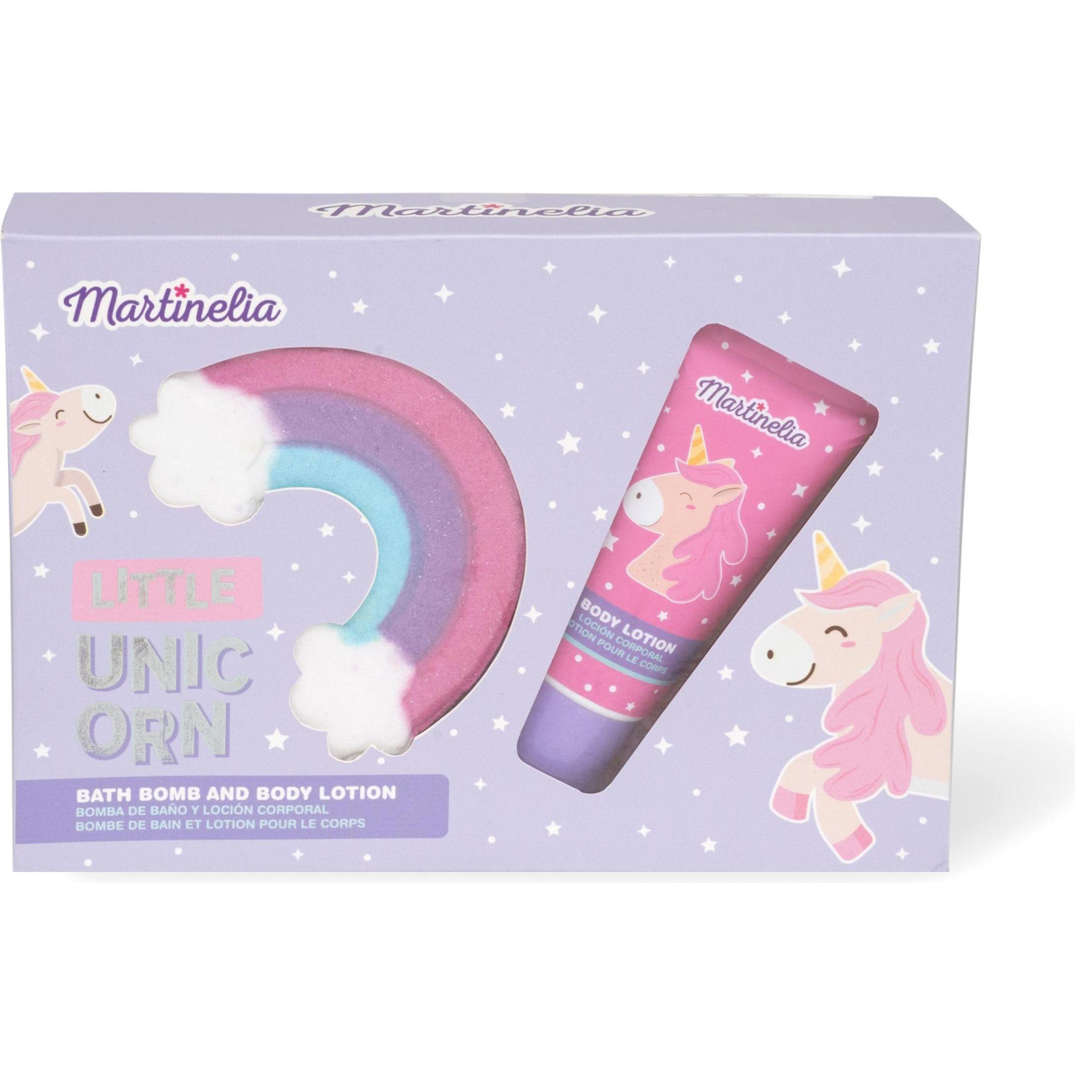 Martinelia, Badezusatz, Badespass Little Unicorn Set Badebombe und Körperlotion (60 ml)