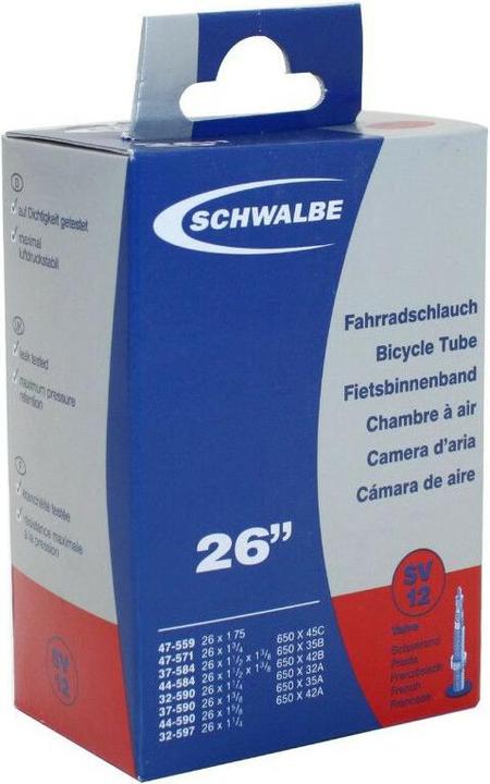 Actual product image Schwalbe Hose SV12 (Presta (SV), 26", 47 mm)