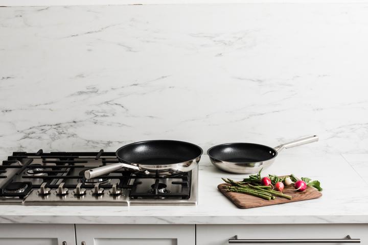 Image du produit Ninja C62000EU Zerostick (28 cm, Ensemble de casseroles et de poêles de cuisson, Acier inoxydable)