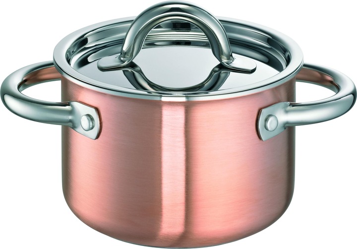 Produktbild Schulte-Ufer Fleischtopf De Luxe i Kupfer (16 cm, Kochtopf, Aluminium, Kupfer)