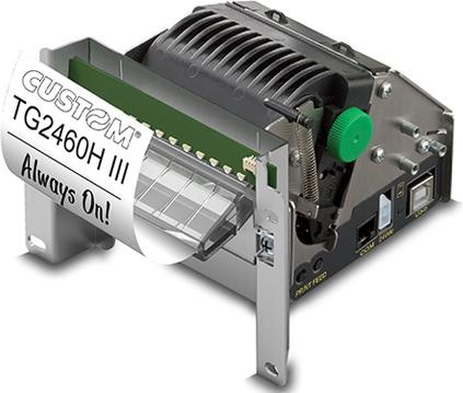 Produktbild Custom TG2460HIII 203 x 203 DPI Verkabelt Direkt Wärme POS-Drucker (USB, RS-232)
