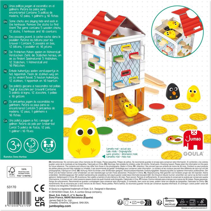 Actual product image Goula happy chicken (Catalan, Dutch, English, French, German, Italian, Portuguese, Spanish, 2 - 4 Players)