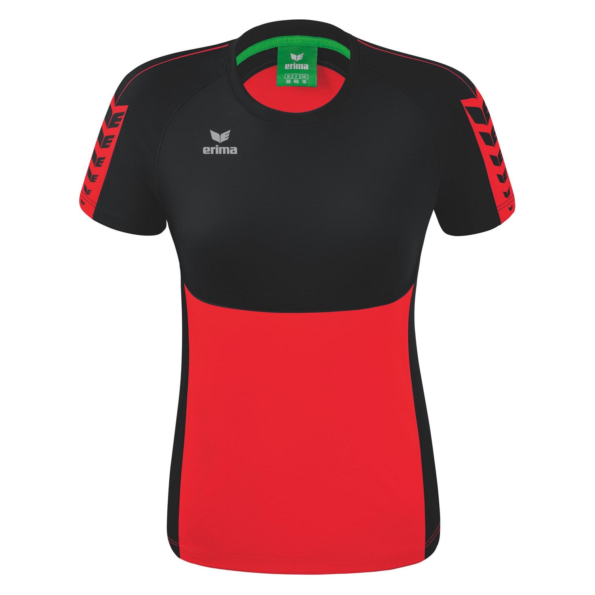 Erima, Damen, Sportshirt, Six Wings T-Shirt (38), Rot, 38