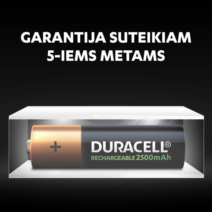 Actual product image Duracell Rechargeable batteries AA, 2500 mAh, 2 pcs. (2 pcs., AA, 2500 mAh)
