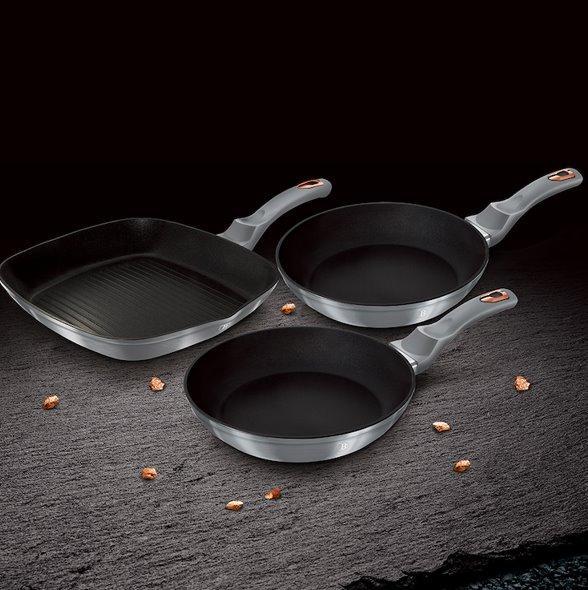 Actual product image BerlingerHaus grill pan 20 24 28cm (28 cm, Frying pan, Aluminium)