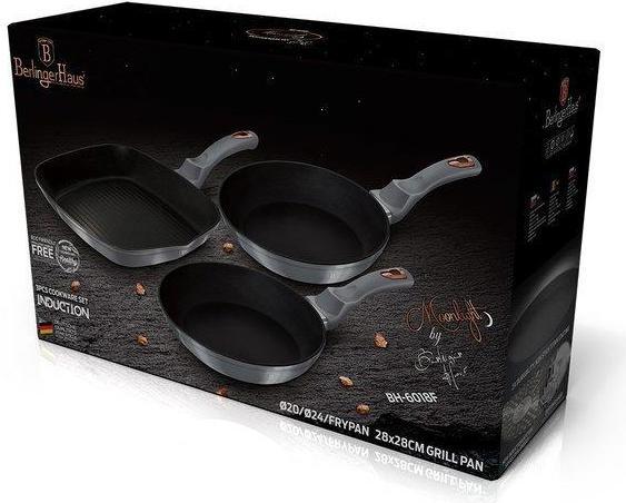 Actual product image BerlingerHaus grill pan 20 24 28cm (28 cm, Frying pan, Aluminium)