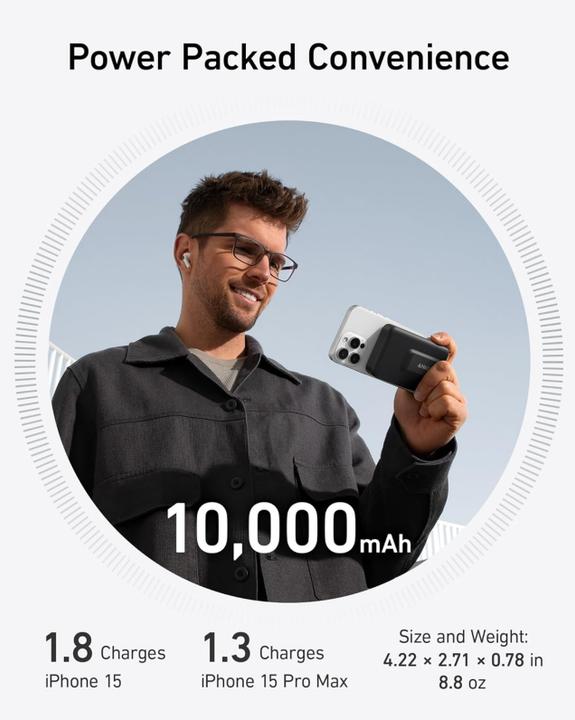 Produktbild Anker MagSafe-Powerbank (10000 mAh, 15 W)