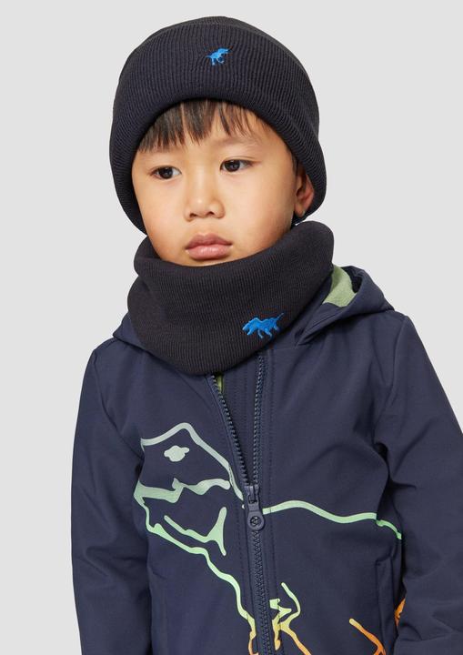 Produktbild S.Oliver Snood Gefütterter Strick-Schlauchschal mit Dino-Stickerei