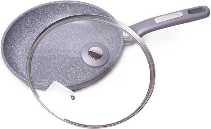 Immagine prodotto Kamille KM 4271GR Padella alla camomilla con coperchio (Padella per friggere, Alluminio)