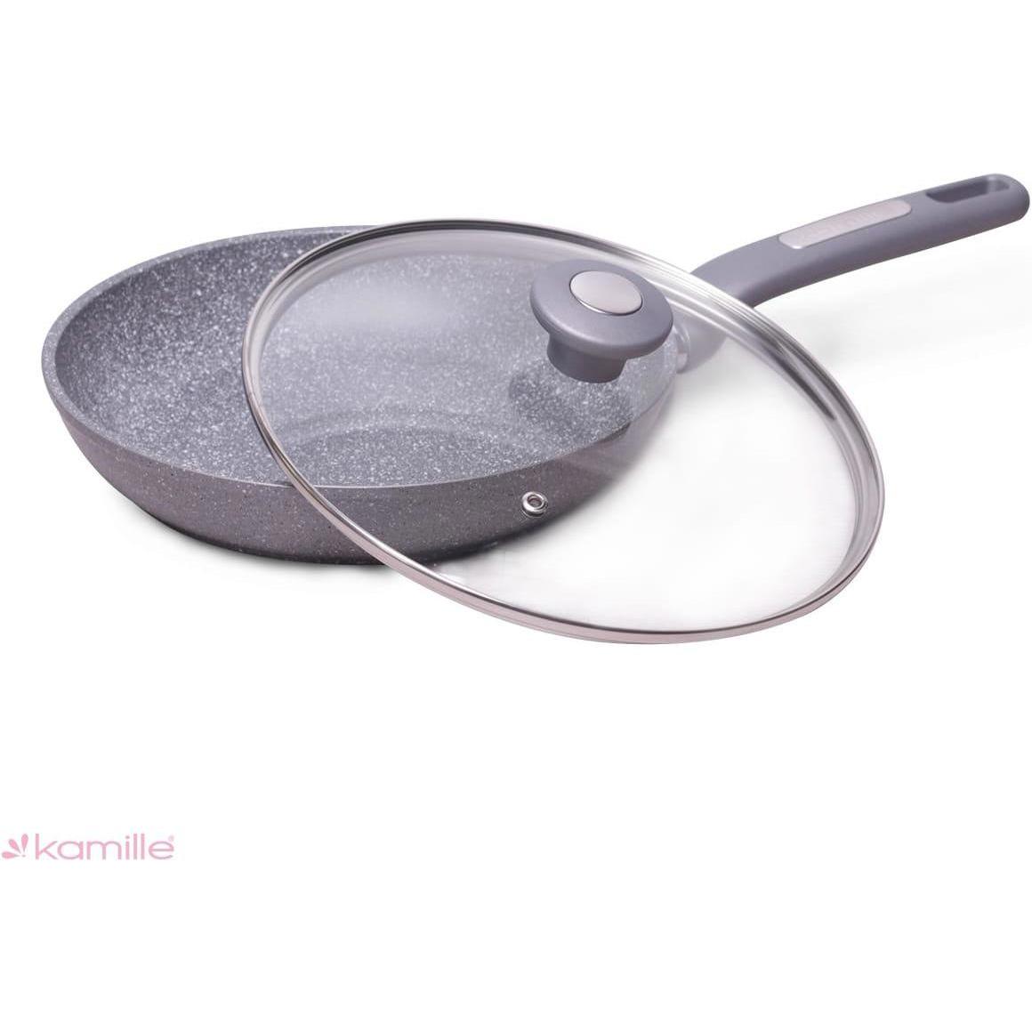 Kamille KM 4271GR frying pan with lid, Pfanne + Kochtopf